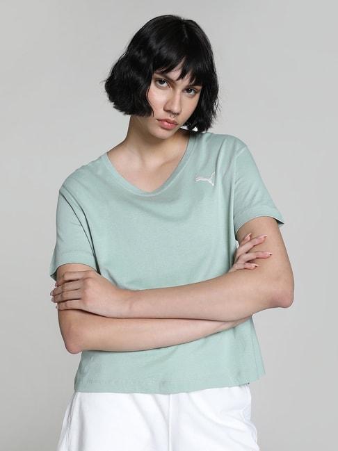 puma-green-cotton-sports-cross-back-t-shirt