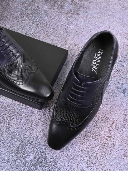 Cobblerz Men's Black Oxford Shoes