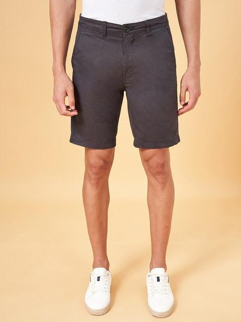 Byford by Pantaloons Charcoal Slim Fit Shorts