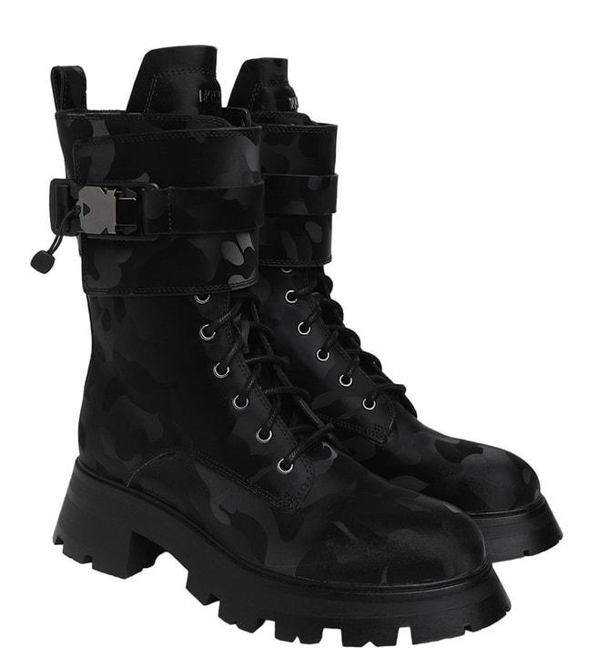 dkny-black-camo-print-ankle-length-boots