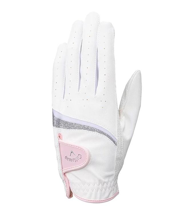 Callaway Golf Style White & Pink Glove (Left Hand) - L