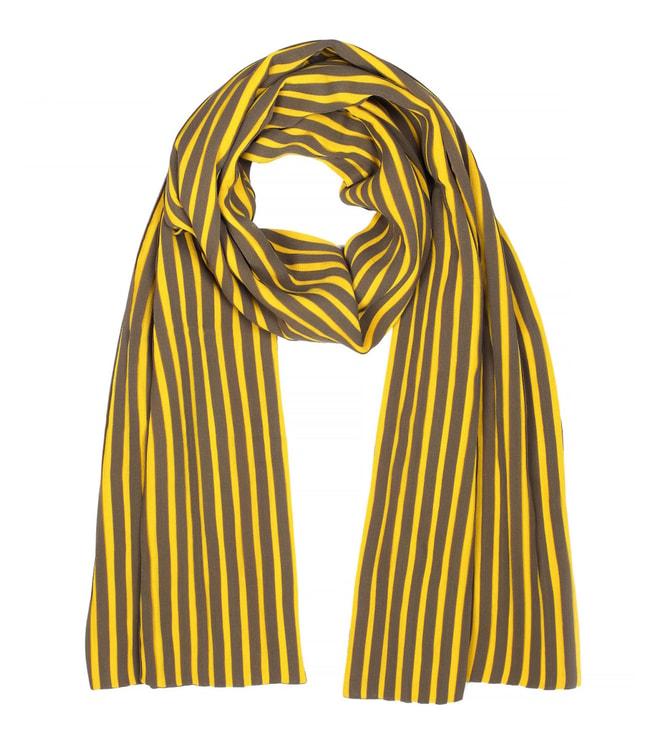 Forest of Chintz Yellow Pleats Please Scarf