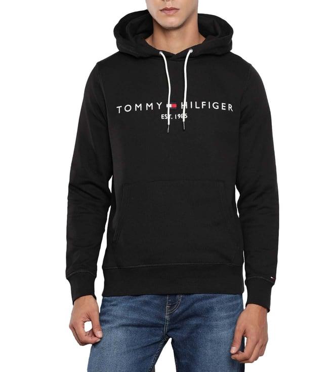tommy-hilfiger-black-printed-regular-fit-hoodie