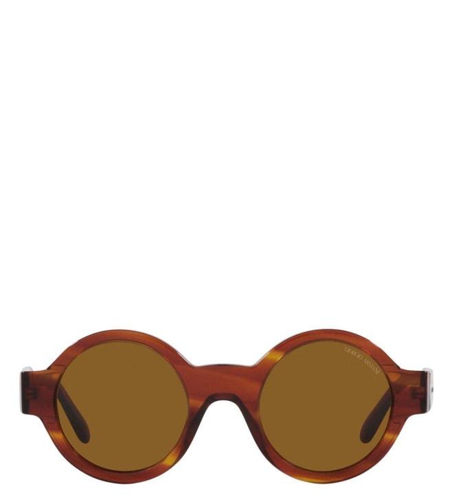 Armani Armani Code 0AR903M59443347 Brown UV Protected Round Sunglasses for Women