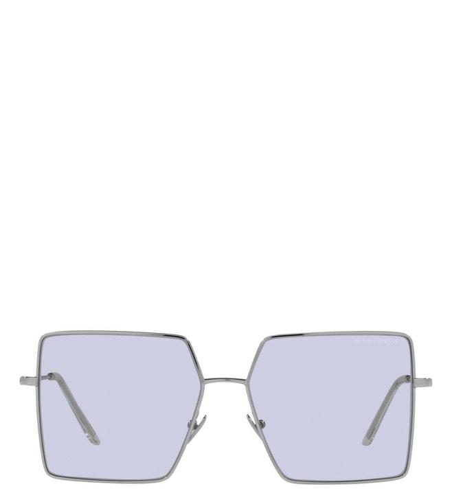Armani Armani Code 0AR614330151A57 Violet UV Protected Square Sunglasses for Women
