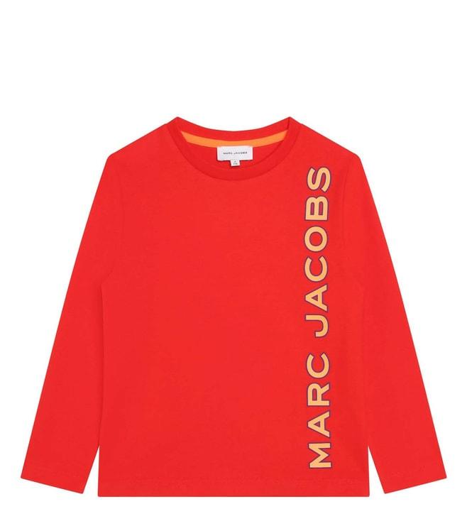 Marc Jacobs Kids Bright Red Logo Regular Fit T-Shirt