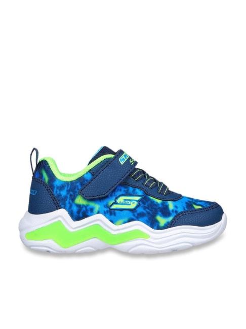 Skechers Boys ERUPTERS IV Navy Lime Casual Shoes