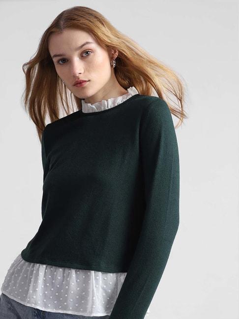 only-green-regular-fit-pullover
