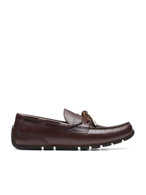 Clarks Men's Oswick Step Brown Boat Shoes