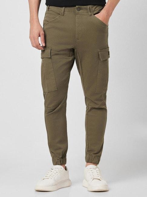 peter-england-jeans-green-regular-fit-jogger-pants