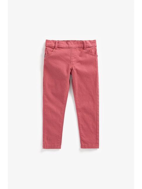 mothercare-kids-pink-solid-jeggings
