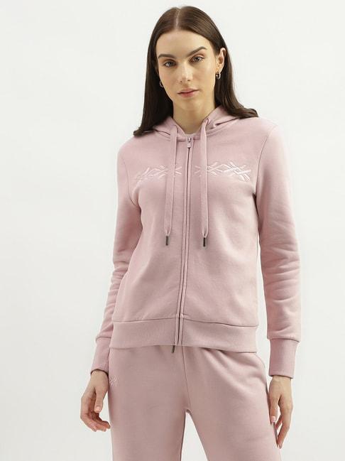 United Colors of Benetton Light Pink Regular Fit Hoodie