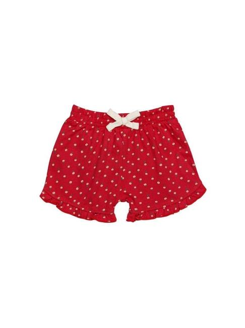 H by Hamleys Kids Red Cotton Printed Shorts
