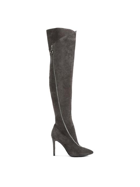 rag-&-co-women's-grey-stiletto-booties