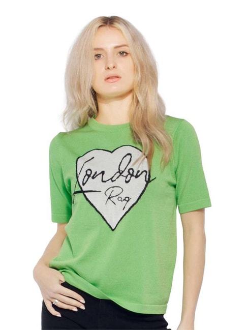London Rag Green Printed T-Shirt