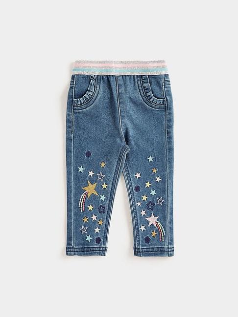 mothercare-kids-blue-embroidered-jeggings