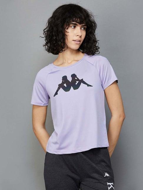 kappa-purple-cotton-logo-print-t-shirt