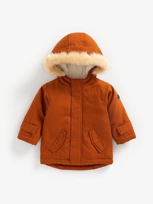 Mothercare Kids Brown Solid Full Sleeves Padded Jacket