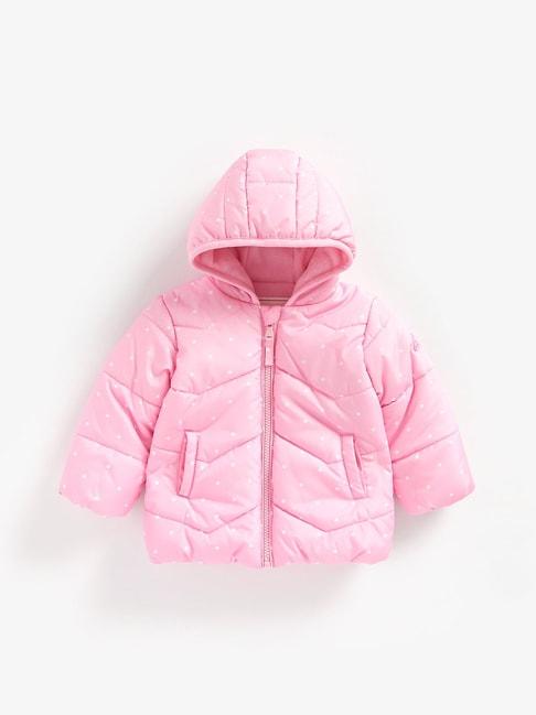 Mothercare Kids Pink Printed Full Sleeves Padded Jacket