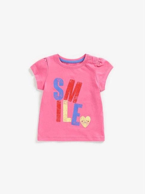 Mothercare Kids Pink Cotton Printed Top
