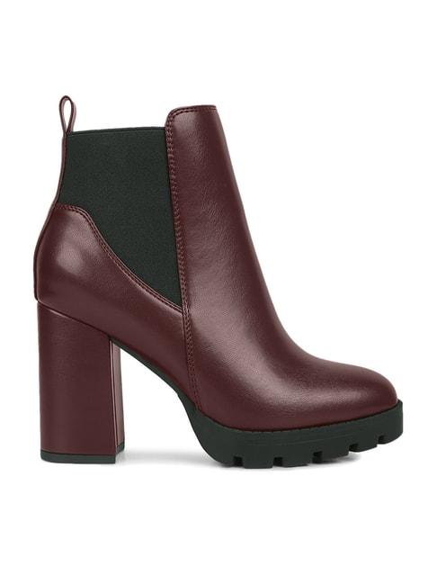 london-rag-women's-burgundy-chelsea-boots