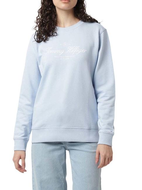 Tommy Hilfiger Breezy Blue Logo Regular Fit Sweatshirt