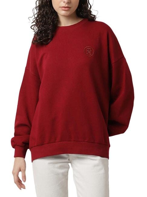 Tommy Hilfiger Rouge Solid Relaxed Fit Sweatshirt