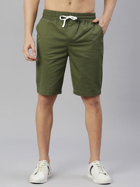thomas-scott-green-slim-fit-shorts