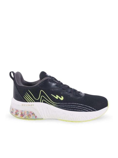 Campus Kids FURRY CH Black & Green Training Shoes