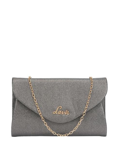 lavie-charmy-grey-solid-envelope-clutch