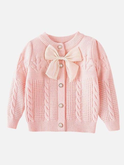 little-surprise-box-pink-textured-pattern-full-sleeves-cardigan