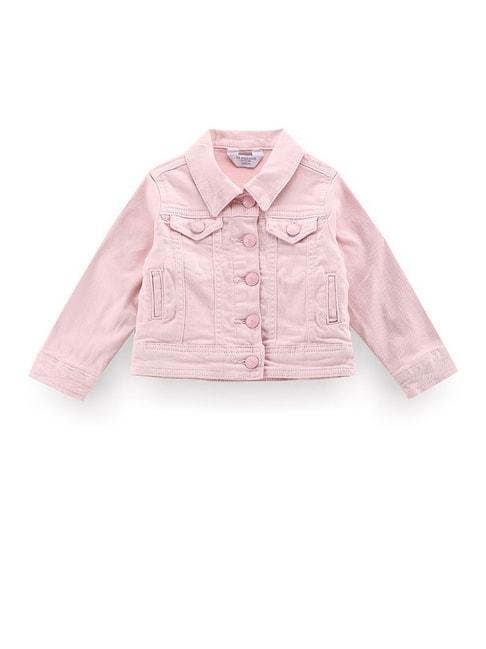 U.S. Polo Assn. Kids Light Pink Solid Full Sleeves Jacket