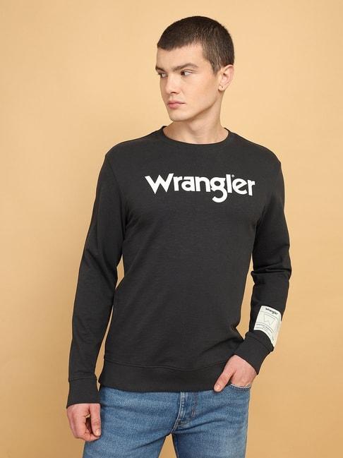 wrangler-black-regular-fit-printed-sweatshirt