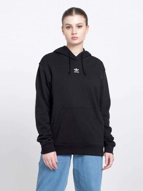 adidas-originals-black-cotton-hoodie