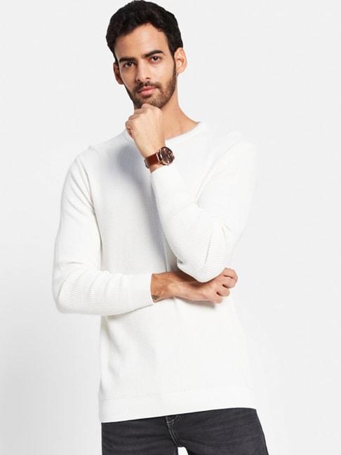 mettle-white-cotton-regular-fit-sweater