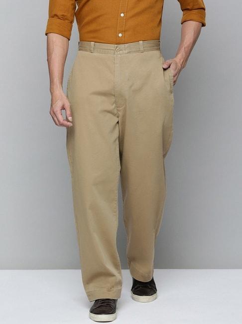 levi's-beige-cotton-regular-fit-self-pattern-trousers