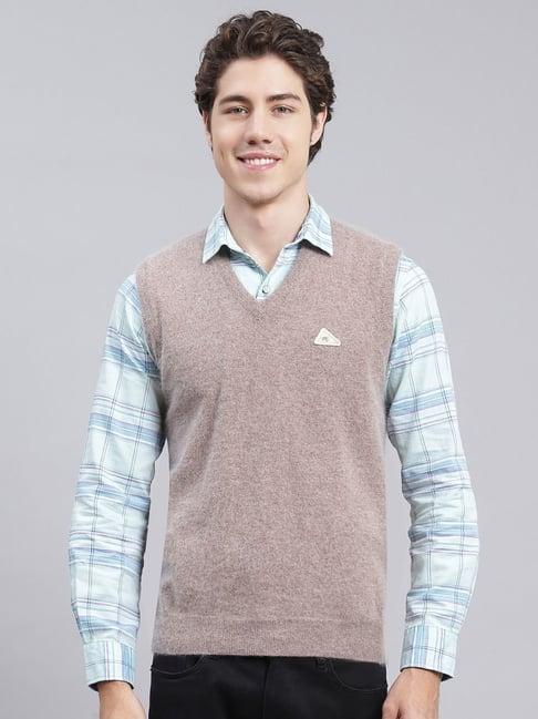 monte-carlo-brown-regular-fit-sweater