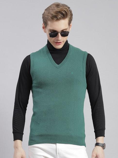 Monte Carlo Green Regular Fit Sweater