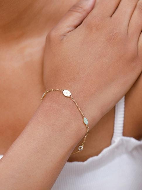 Mia by Tanishq 18k Yellow Gold Charm Of Renewal Bracelet