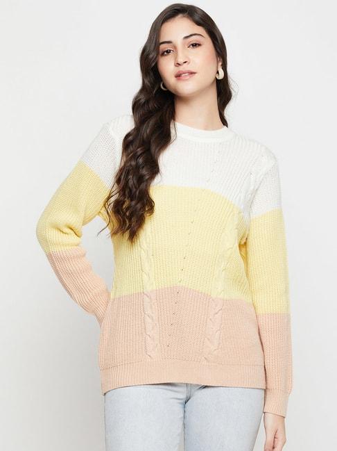 Cantabil Multicolor Color-Block Sweater