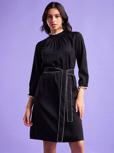 fablestreet-black-a-line-dress