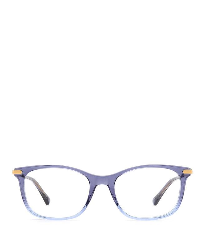 Jimmy Choo 104364WTA5218 Blue Rectangular Eyewear Frames for Women