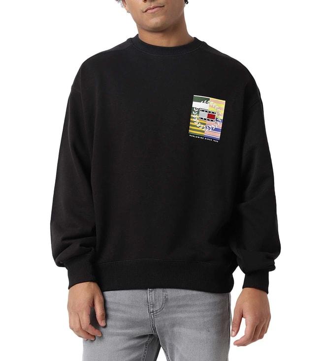 Tommy Hilfiger Black Logo Regular Fit Sweatshirt