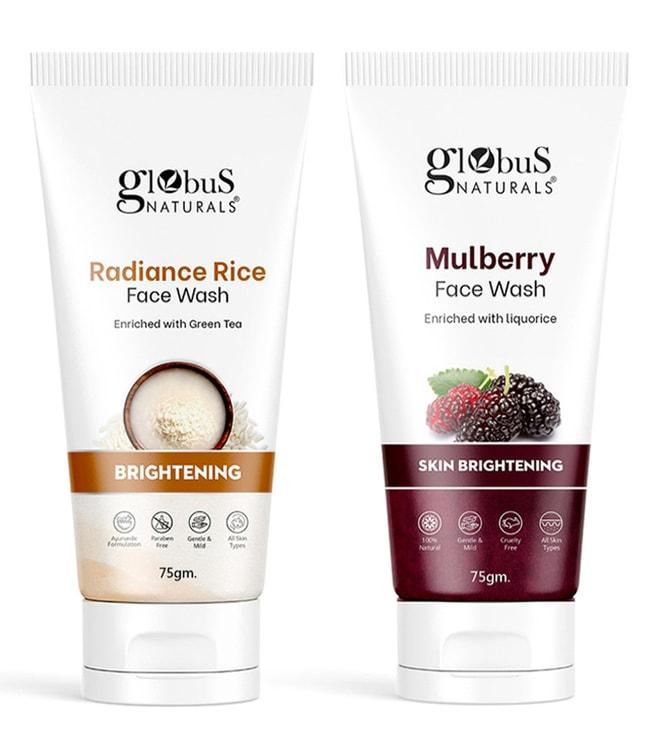 Globus Naturals Radiance Rice & Mulberry Face Wash Combo