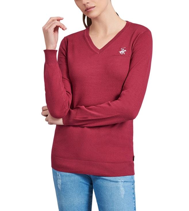 Beverly Hills Polo Club Maroon Pullover