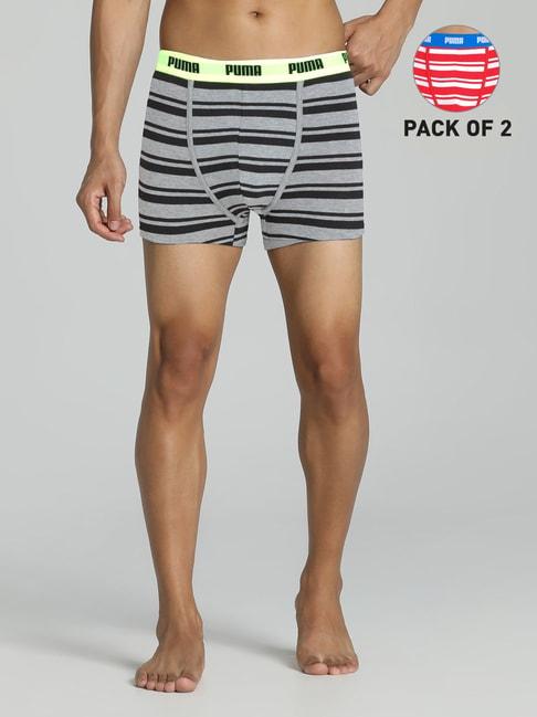 puma-red-&-grey-striped-trunks---pack-of-2