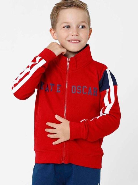 kate-&-oscar-kids-red-&-white-cotton-printed-full-sleeves-sweatshirt