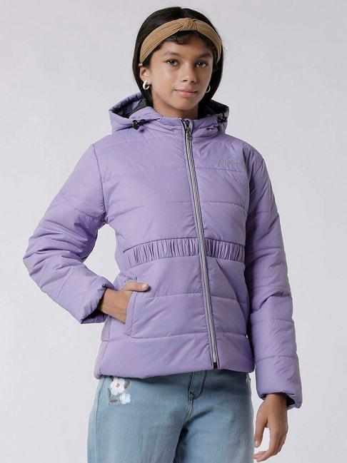 Kate & Oscar Kids Purple Regular Fit Full Sleeves Jacket
