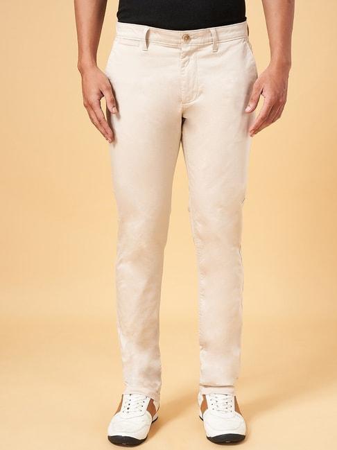byford-by-pantaloons-cream-slim-fit-trousers