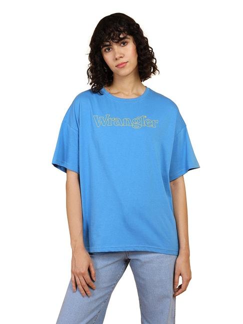 Wrangler Blue Printed T-Shirt